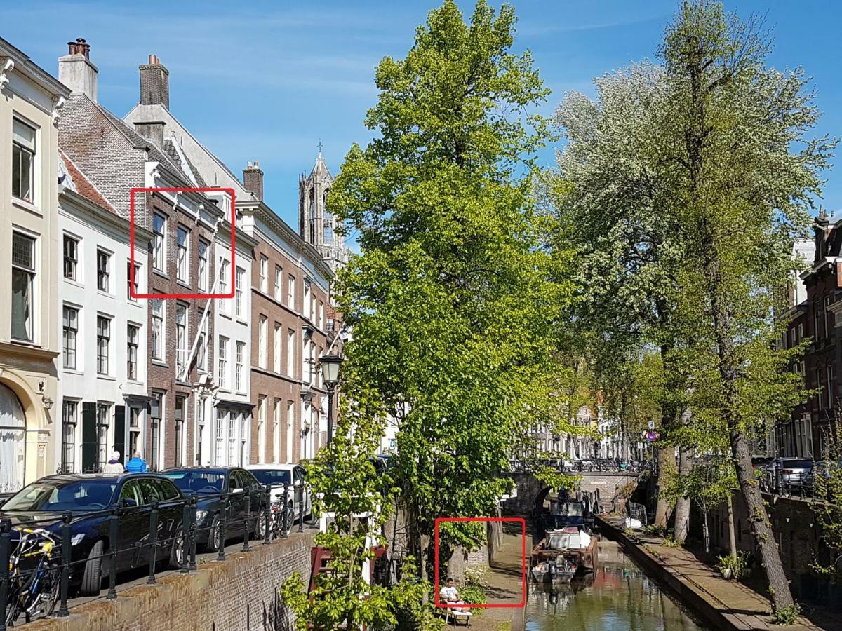 Large Historical Apartment & Canal Terrace Utrecht Exteriör bild